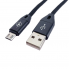 Кабель micro-USB Voltex 2A Nylon V20 Black