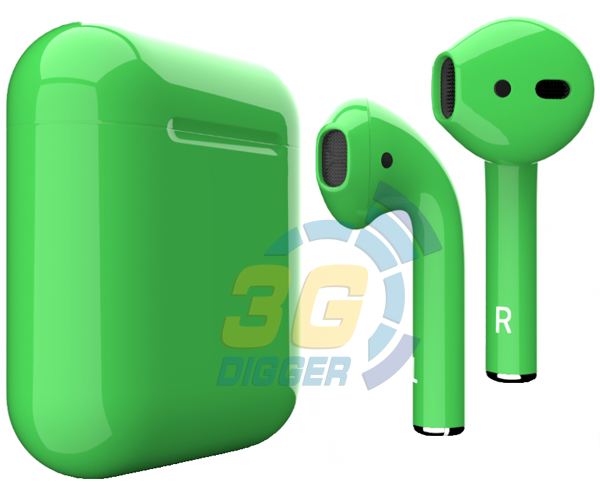Наушники Apple AirPods Green с глянцевым покрытием