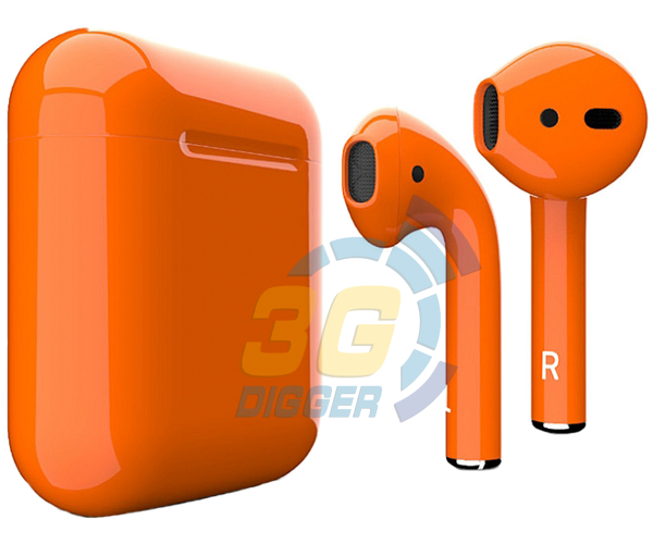 Наушники Apple AirPods Orange с глянцевым покрытием
