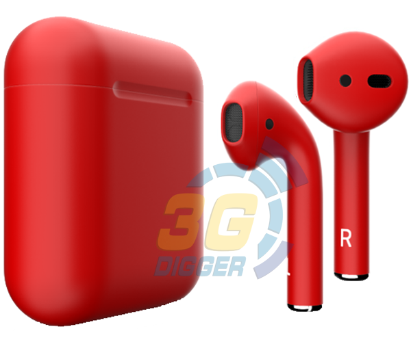 Наушники Apple AirPods Red с матовым покрытием
