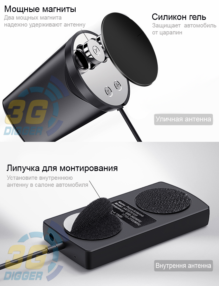 Антенны усилителя DACHI E2M